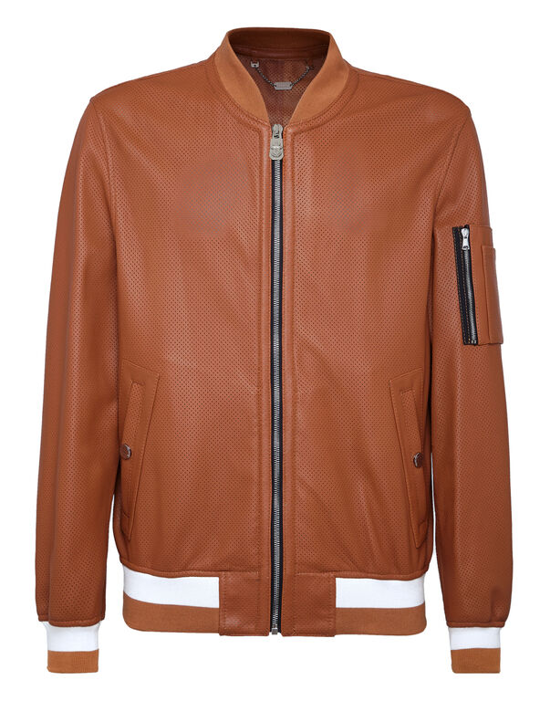Leather Bomber Istitutional