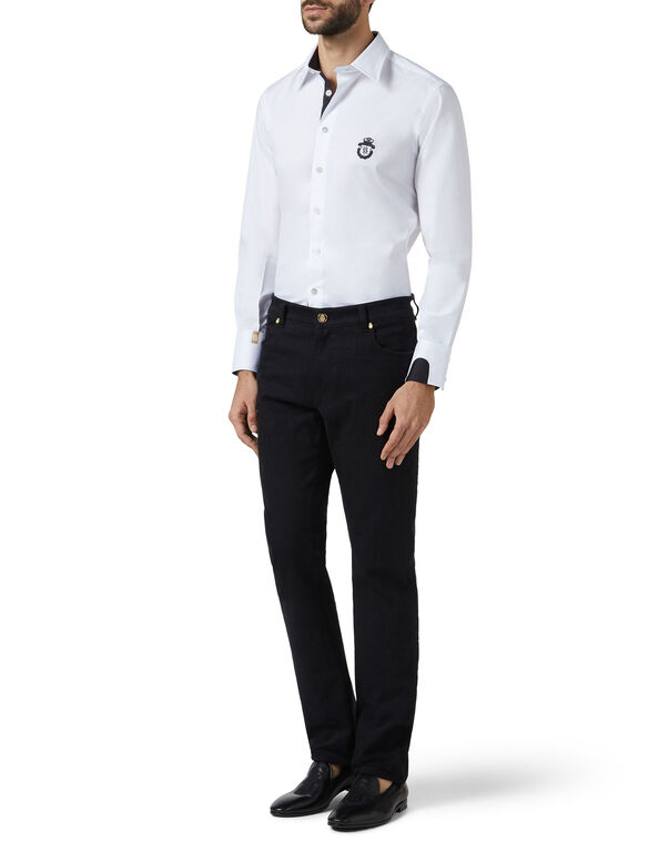 Shirt Silver Cut LS / Milano Crest