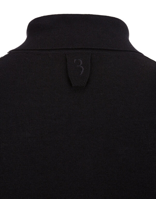 Pullover Polo-Neck LS Double B