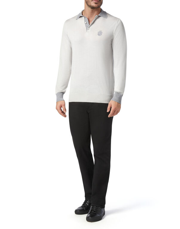 Pullover Polo-Neck LS Crest