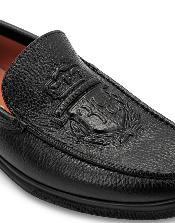 Moccasin Embossed Crest