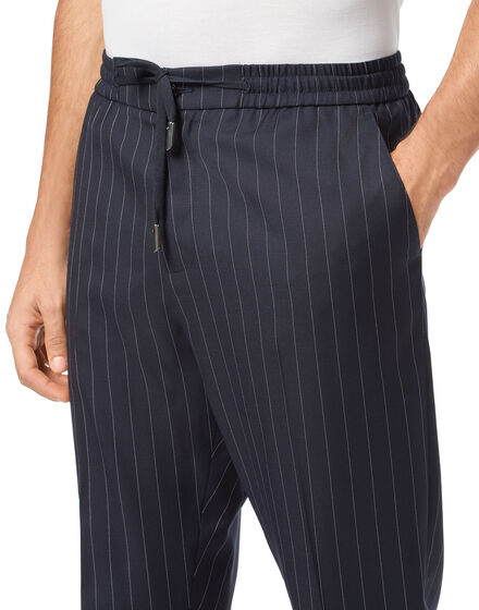 Wool Pinstripe Trousers