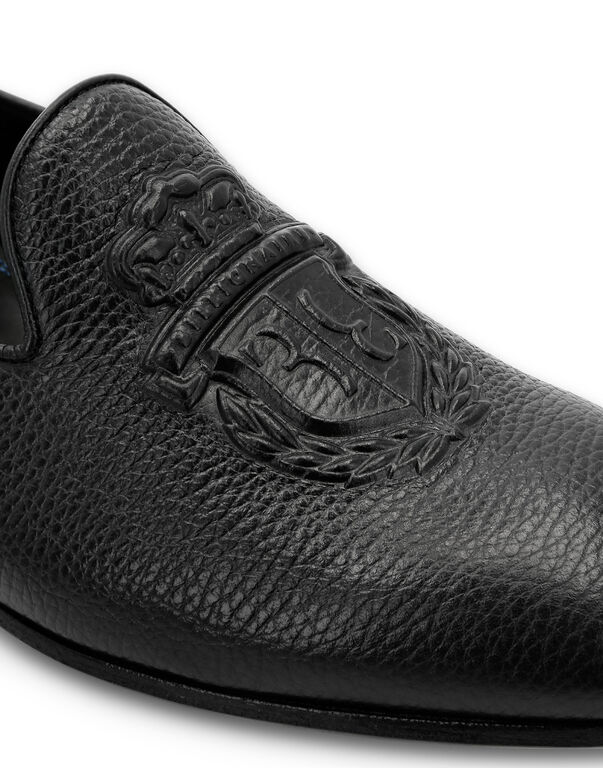 Leather Loafers Crest