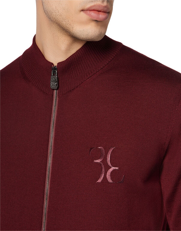 Wool and Silk Pullover full zip