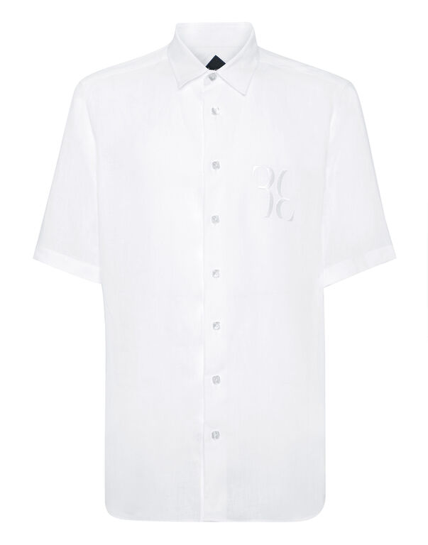 Linen Shirt Silver Cut LS
