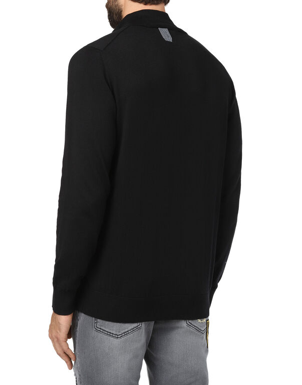 Pullover zip mock Crest