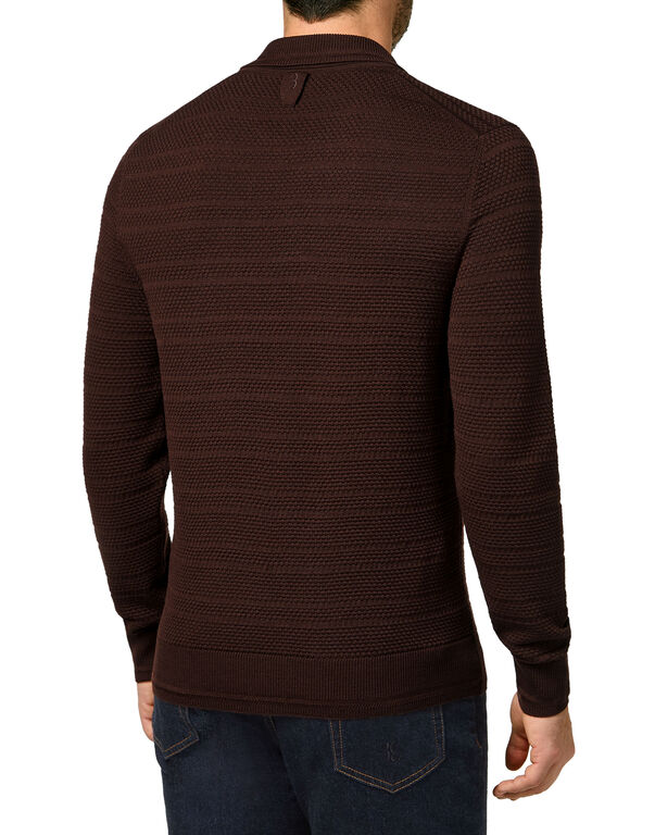 Merino wool Pullover zip mock Istitutional
