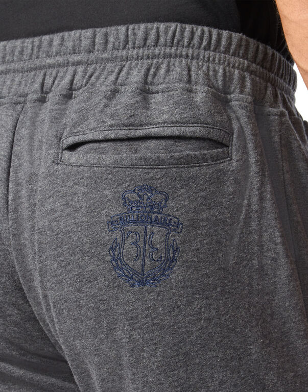 Cotton and Cashmere Jogging Trousers -T Crest