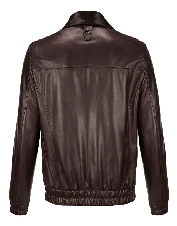 Leather Bomber Statement