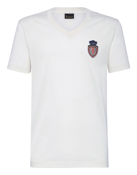 T-shirt V-Neck SS Crest