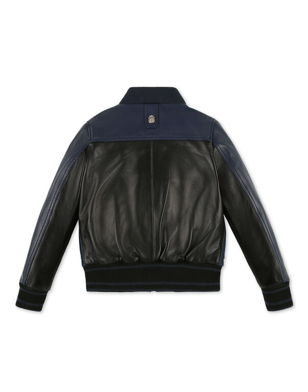 Leather Bomber Double B