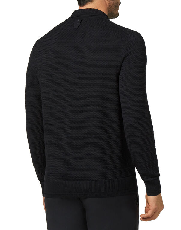 Merino wool Pullover zip mock Istitutional
