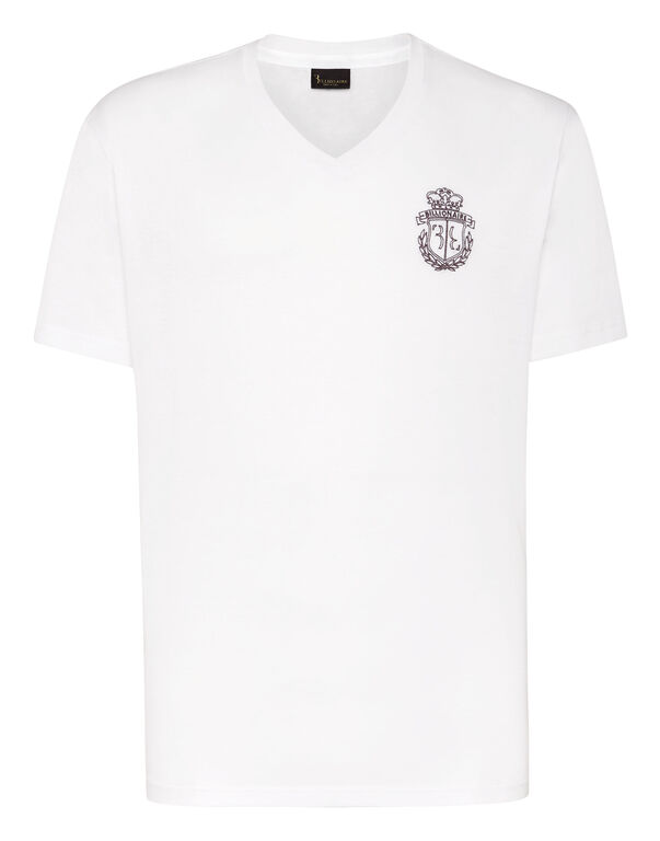 T-shirt V-Neck SS Crest