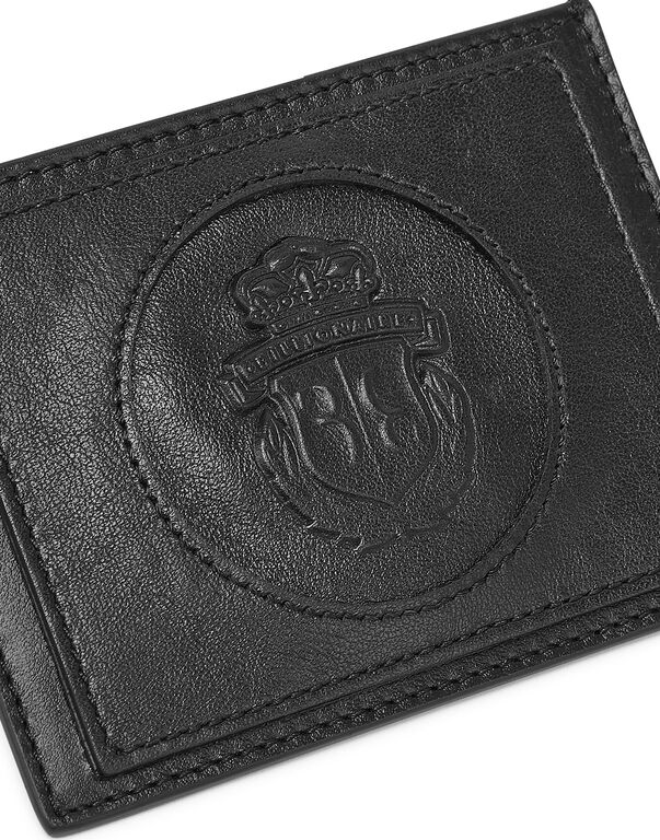 Leather Credit Cards Holder Crest