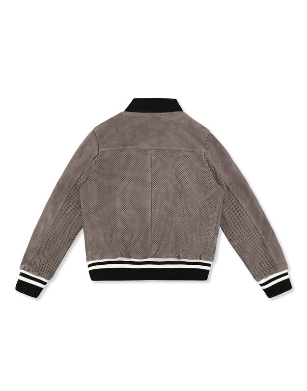 Leather Bomber Double B