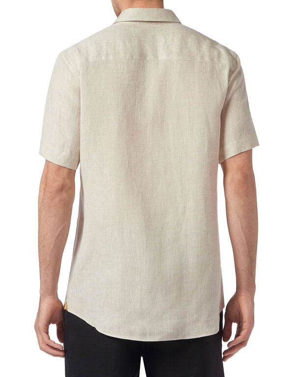 Linen Shirt Silver Cut SS