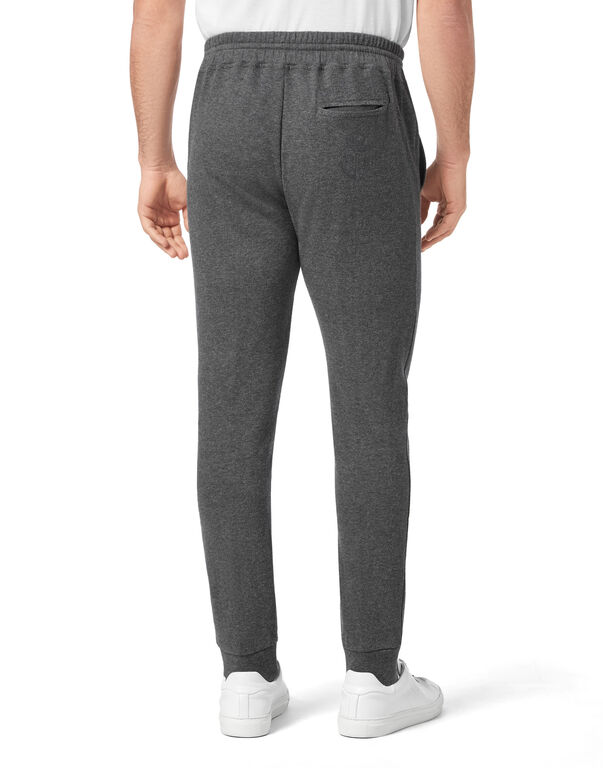 Cotton and Cashmere Jogging Trousers Crest