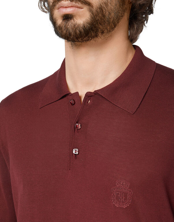 Pullover Polo-Neck LS Crest