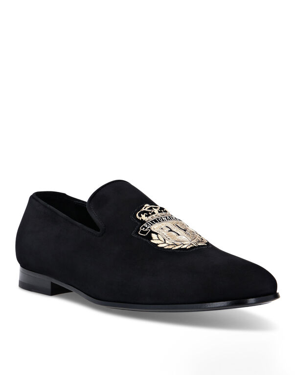 Suede Loafers Crest