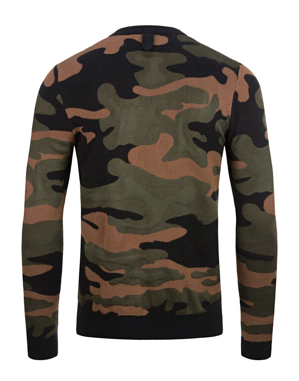 Pullover Round Neck LS Camouflage
