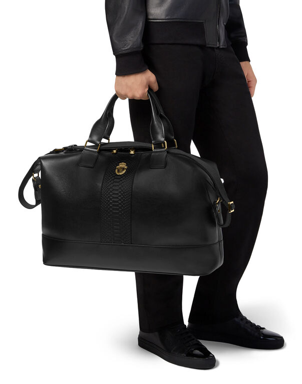 Medium Travel Bag with Python Luxury