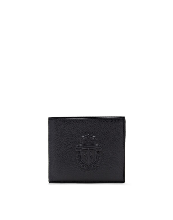 Leather French wallet Crest