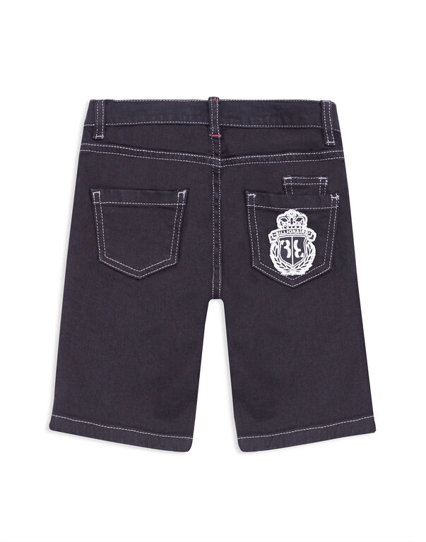 Short Denim Trousers Crest