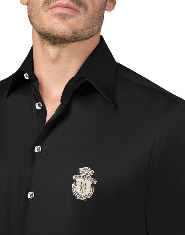 Shirt Gold Cut LS/Milano Crest