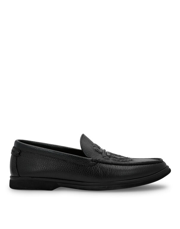 Moccasin Embossed Crest