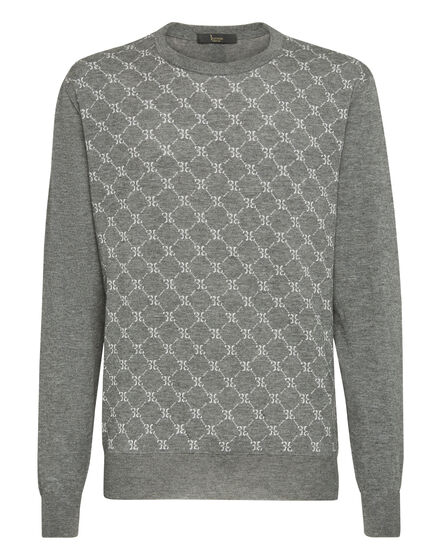 Pullover Round Neck LS Jacquard All over BB