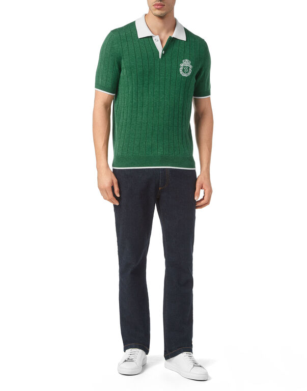 Wool/Cotton Polo Shirt SS