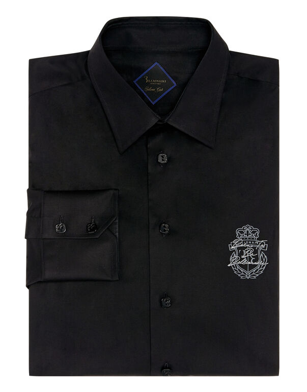 Shirt Silver Cut LS Milano/Watch Crest