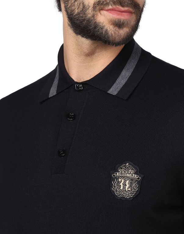Pullover Polo-Neck SS Crest