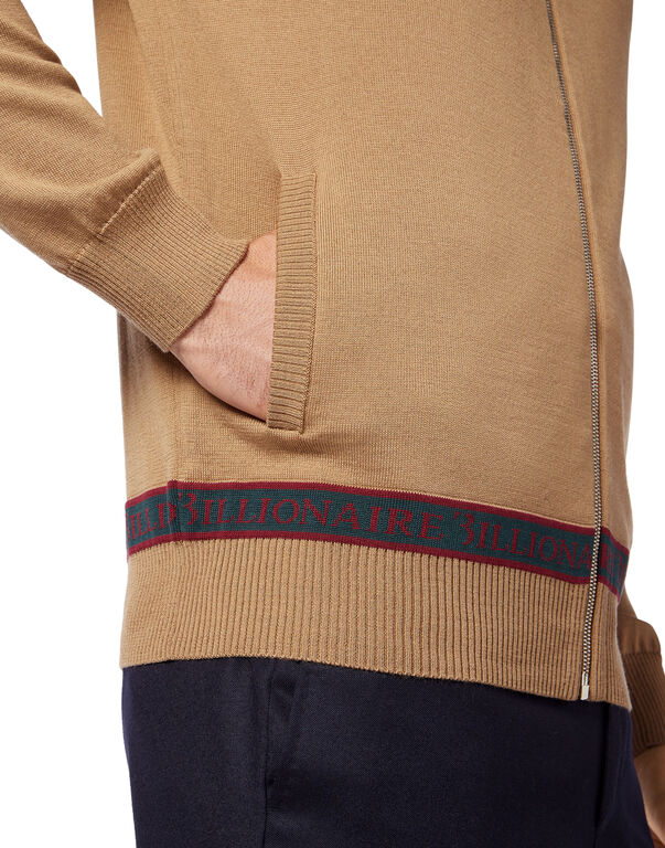 Wool and Silk Pullover full zip