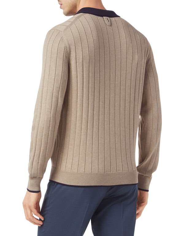 Cotton/Wool Pullover LS