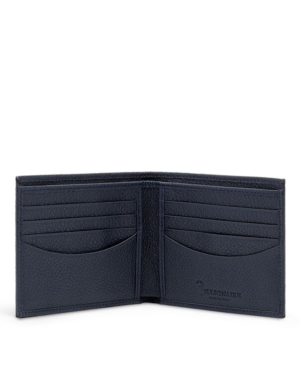 Leather French wallet Crest