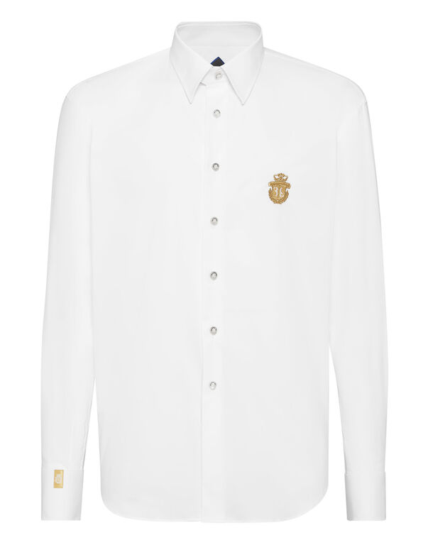 Shirt Gold Cut LS/Milano Crest
