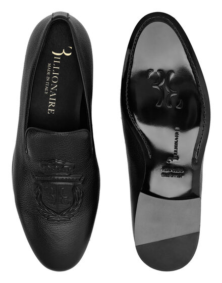 Leather Loafers Crest