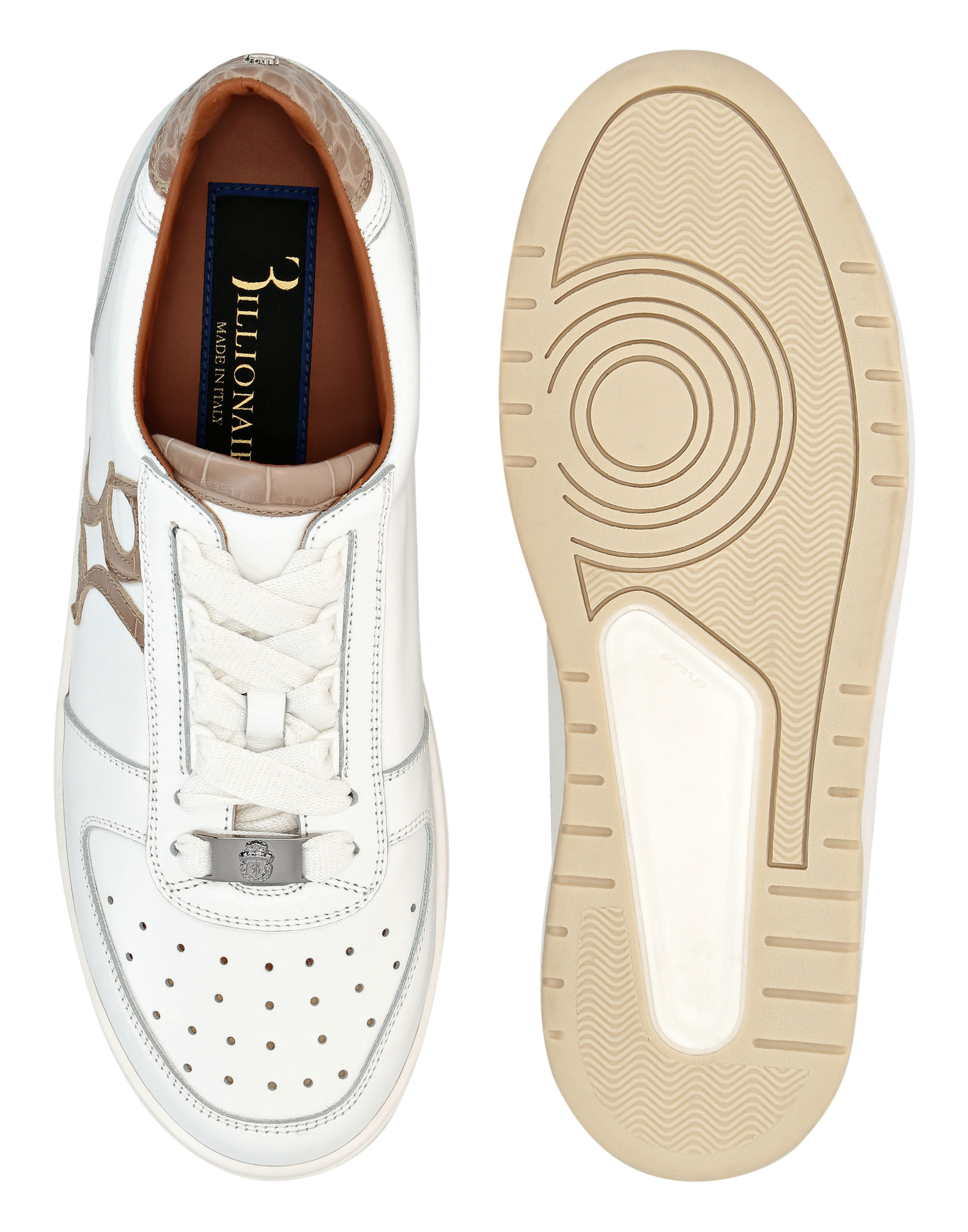 Louis Vuitton White & Brown 'Runner Tatic' Sneakers