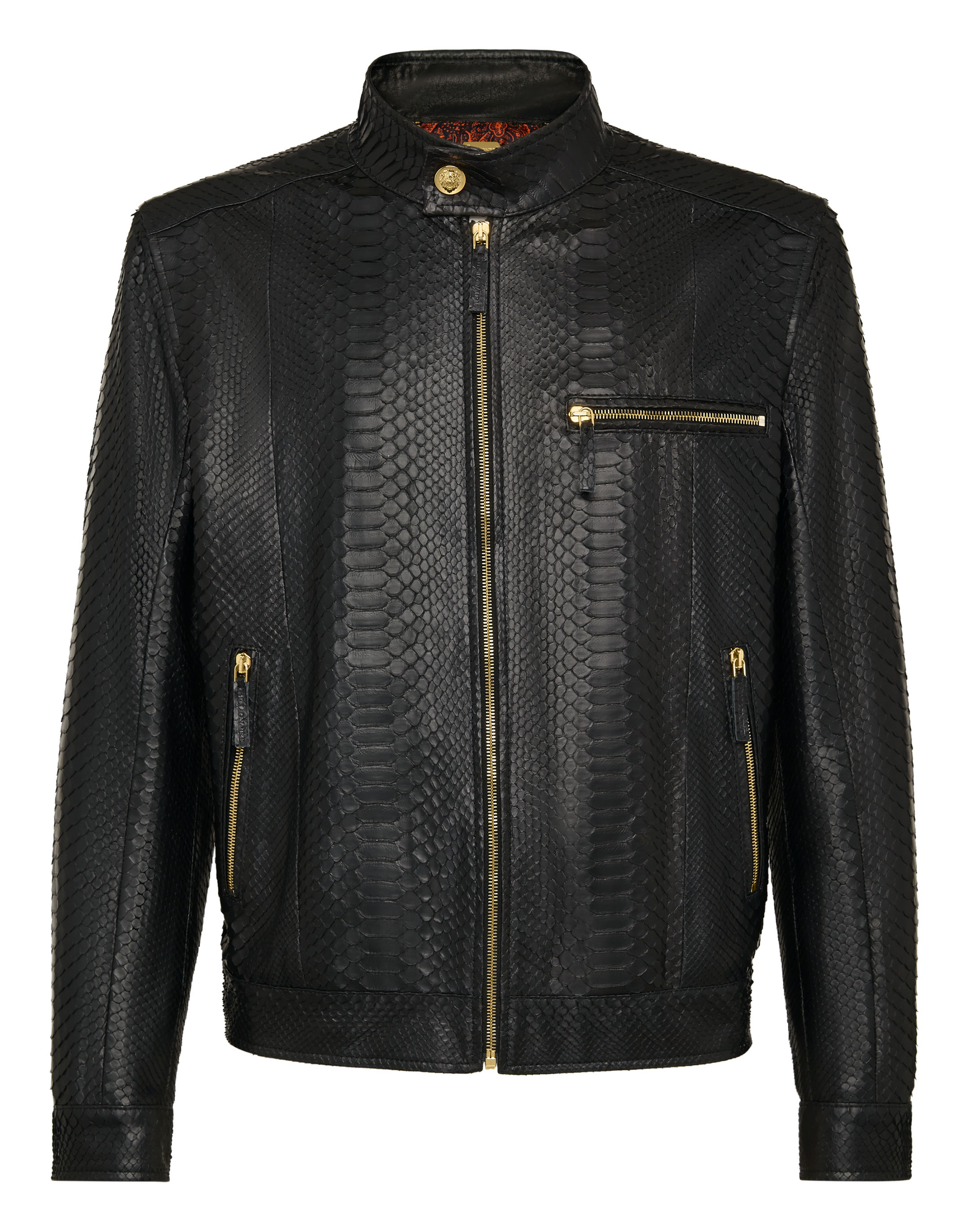 Python Leather Jacket Luxury Billionaire